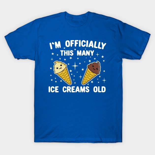 I'm Officially This Many Ice Creams Old 2 years old T-Shirt by KawaiinDoodle